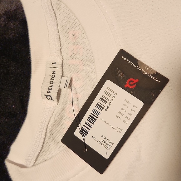 Peloton Coral Unwind Pullover Sweatshirt Size L Activewear - Picture 7 of 7